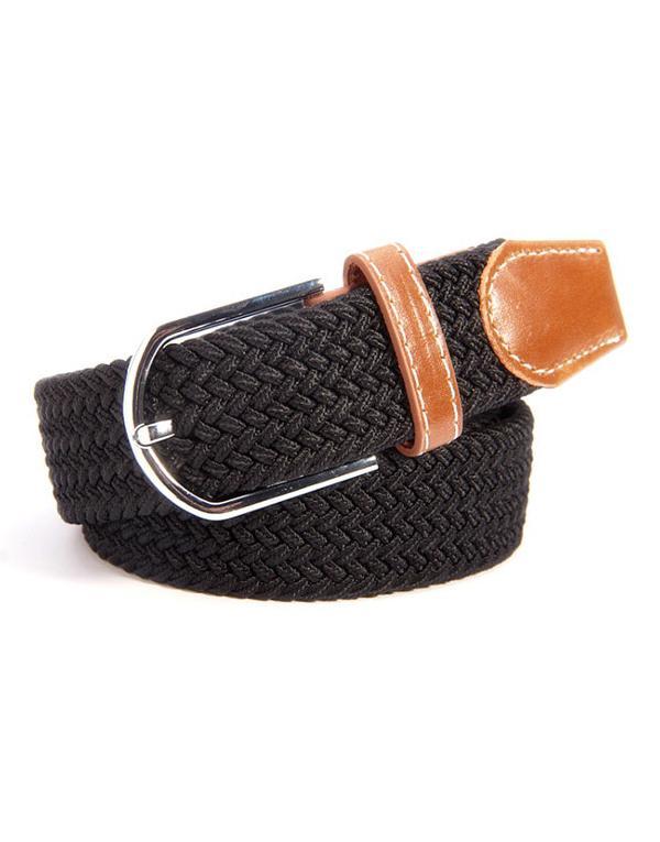 Unisex Canvas Elastic Belt Online salg