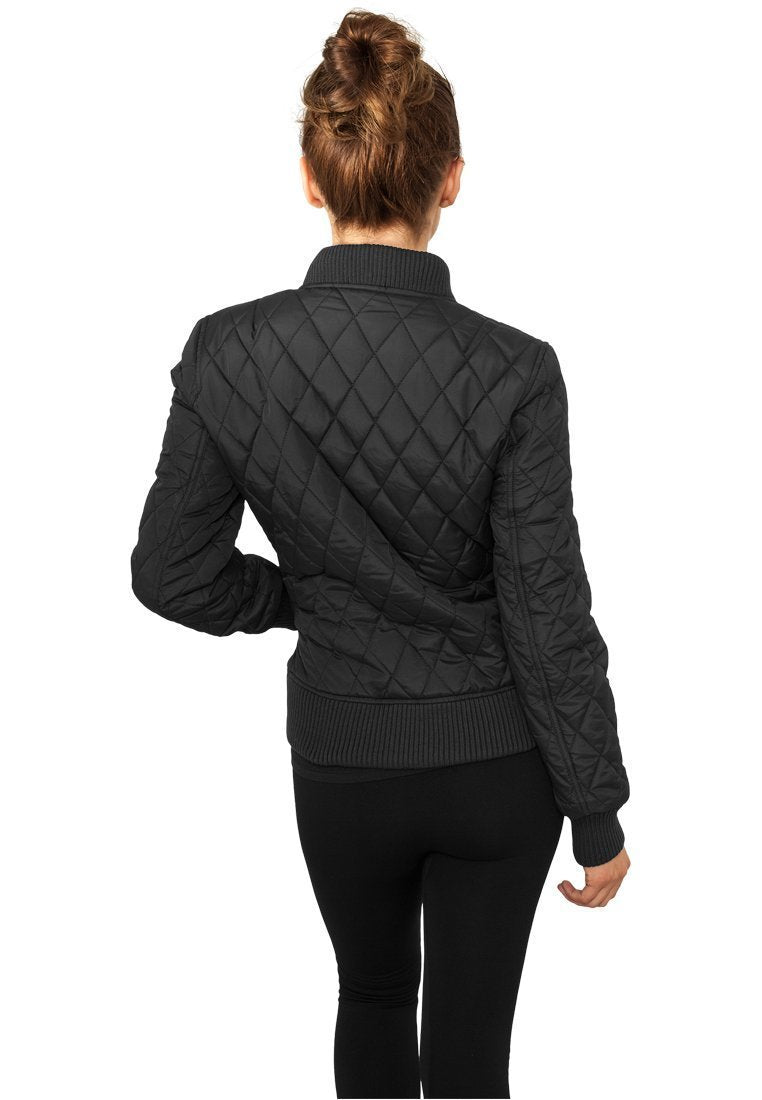 Urban Classics Ladies Diamond Quilt Nylon Jacket Online Hot Salg