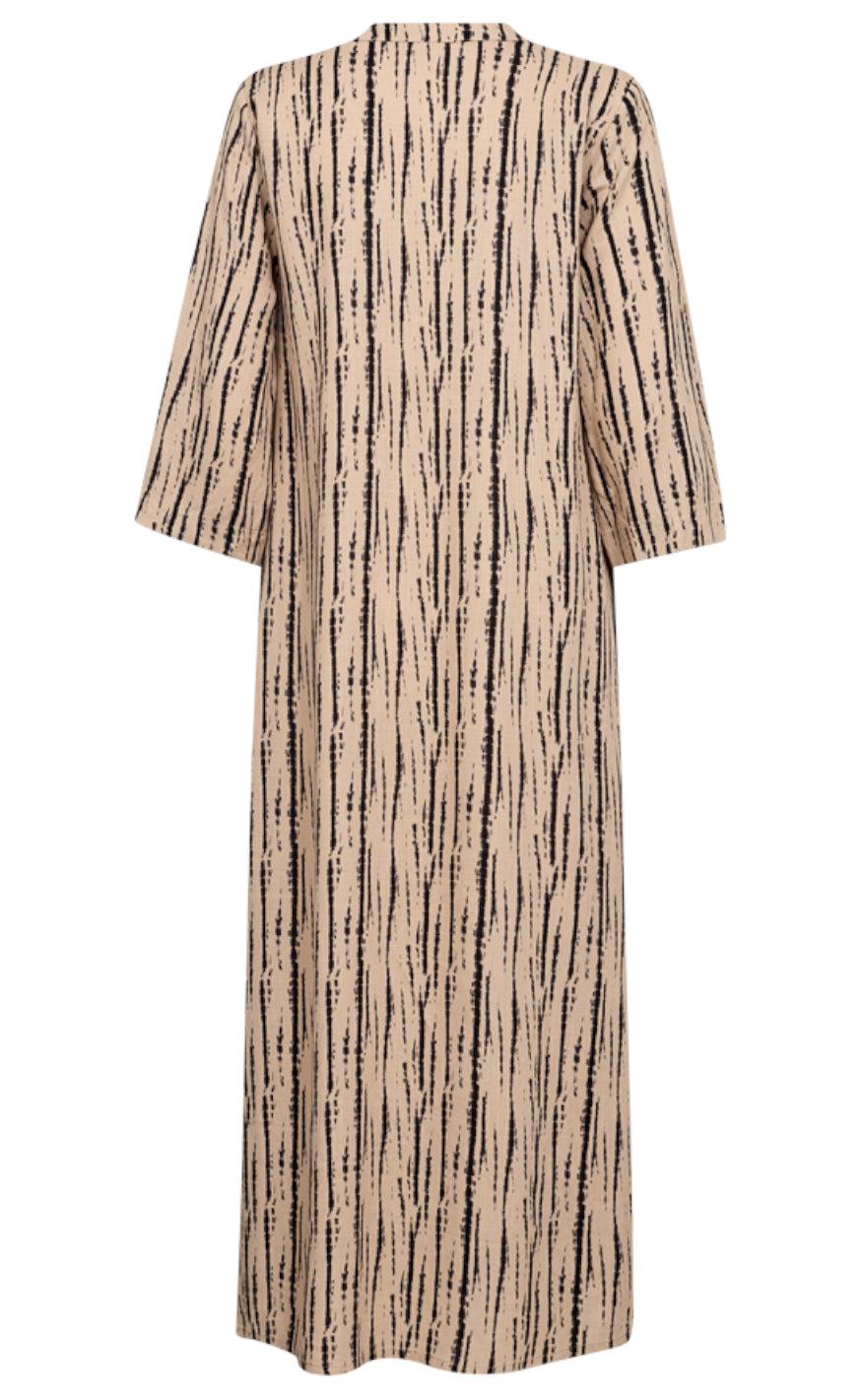 Freequent Kjole - Larin - Sand Melange w. Black Online Hot Salg