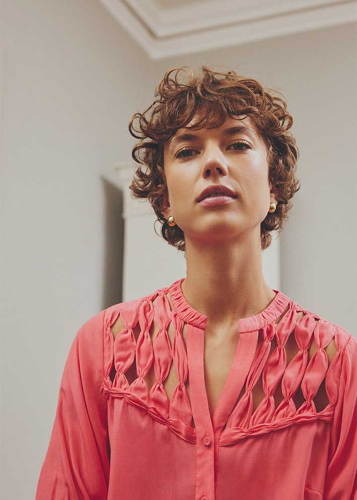 Gustav Carmen Skjorte 57607 Desert Rose Rabat