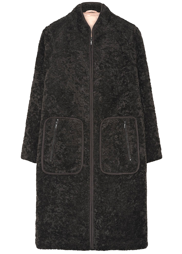 Gustav Laura fake fur coat 54310-2988 Frakke - Chocolate
