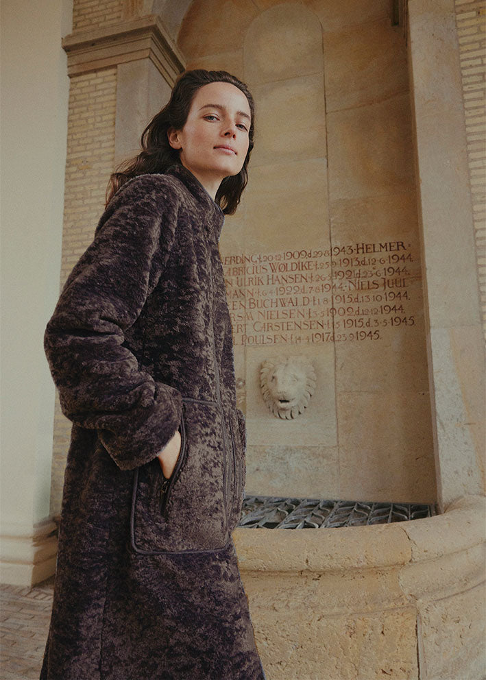Gustav Laura fake fur coat 54310-2988 Frakke - Chocolate
