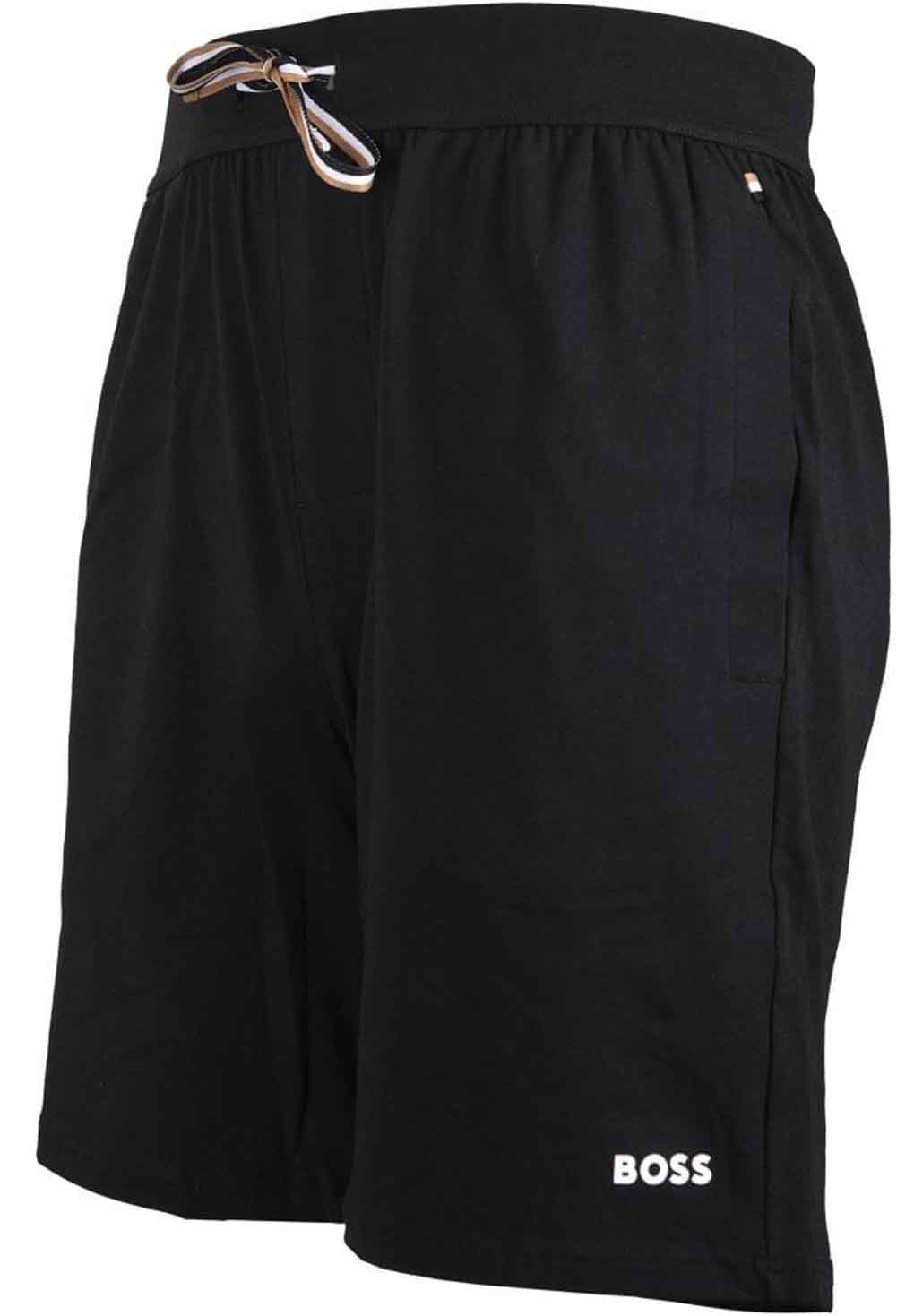 Hugo Boss Stretch Cotton Shorts with contrast logo
