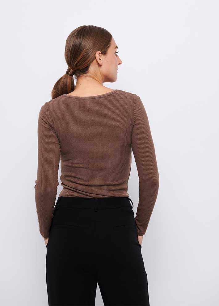 La Rouge Lisa L/S T-shirt - Brown