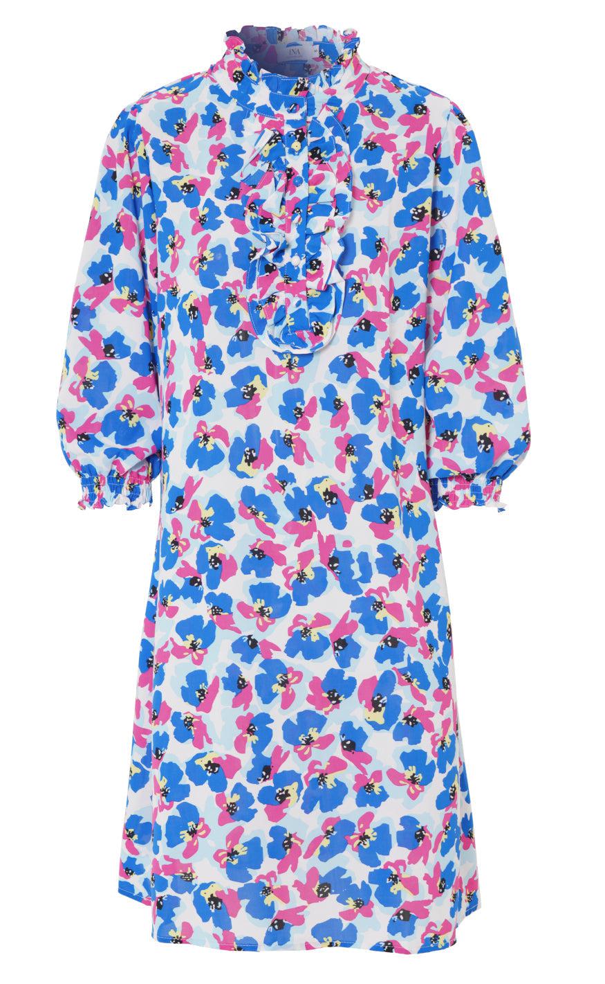 Say INA Copenhagen Kjole - Camilla - Blue Flower