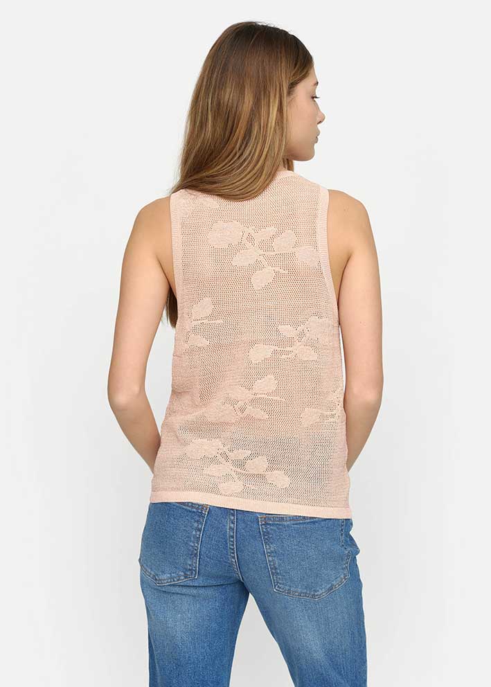 Soft Rebels Nell Top Lurex SR324-206 Strik - Peach Parfait