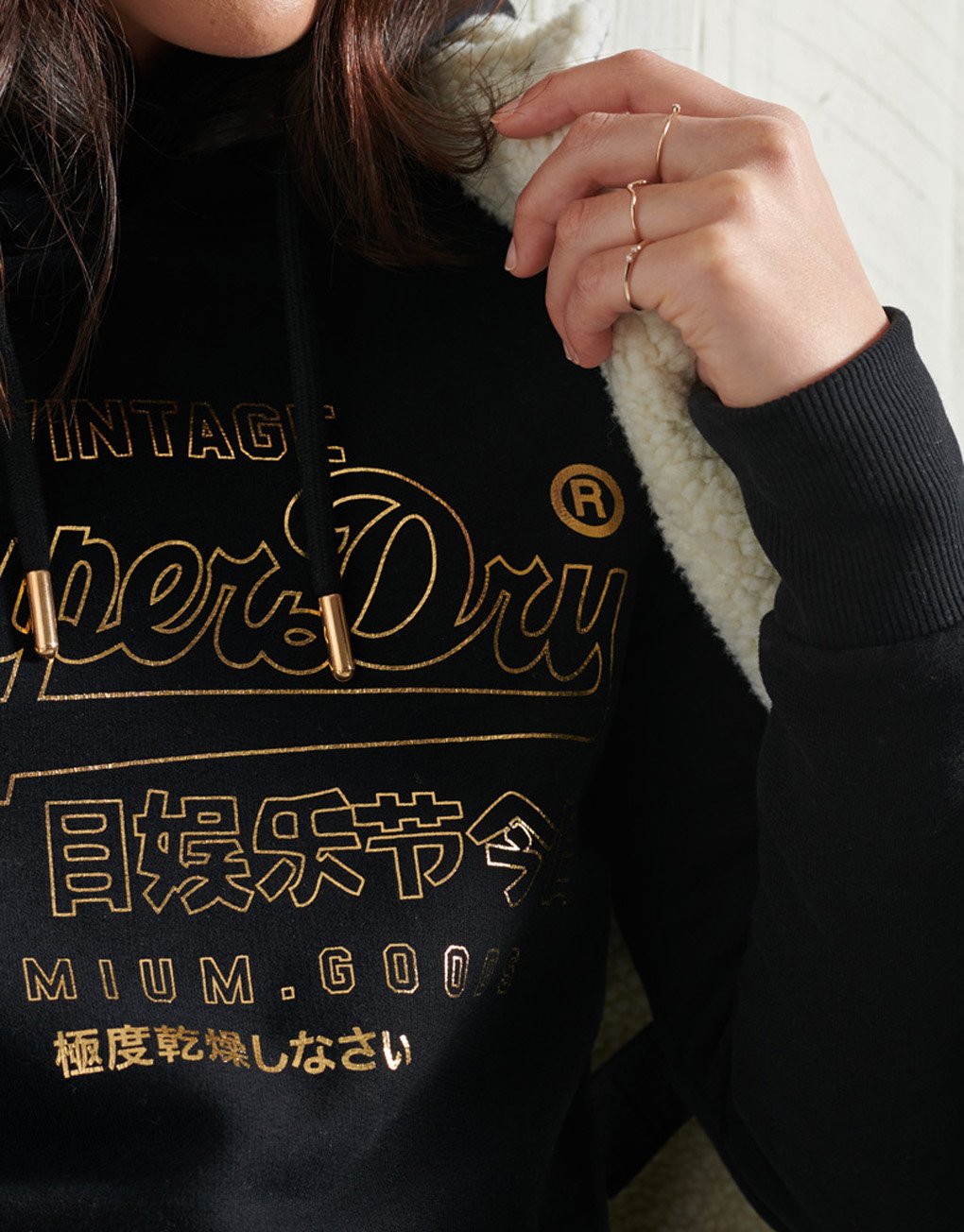 Superdry Lady Vintage Logo Luster Hoodie BR