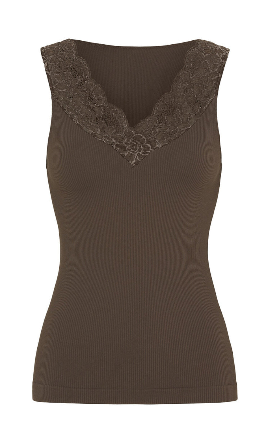 Tim & Simonsen Top - Belen V-Lace - Noce (vendbar) Online