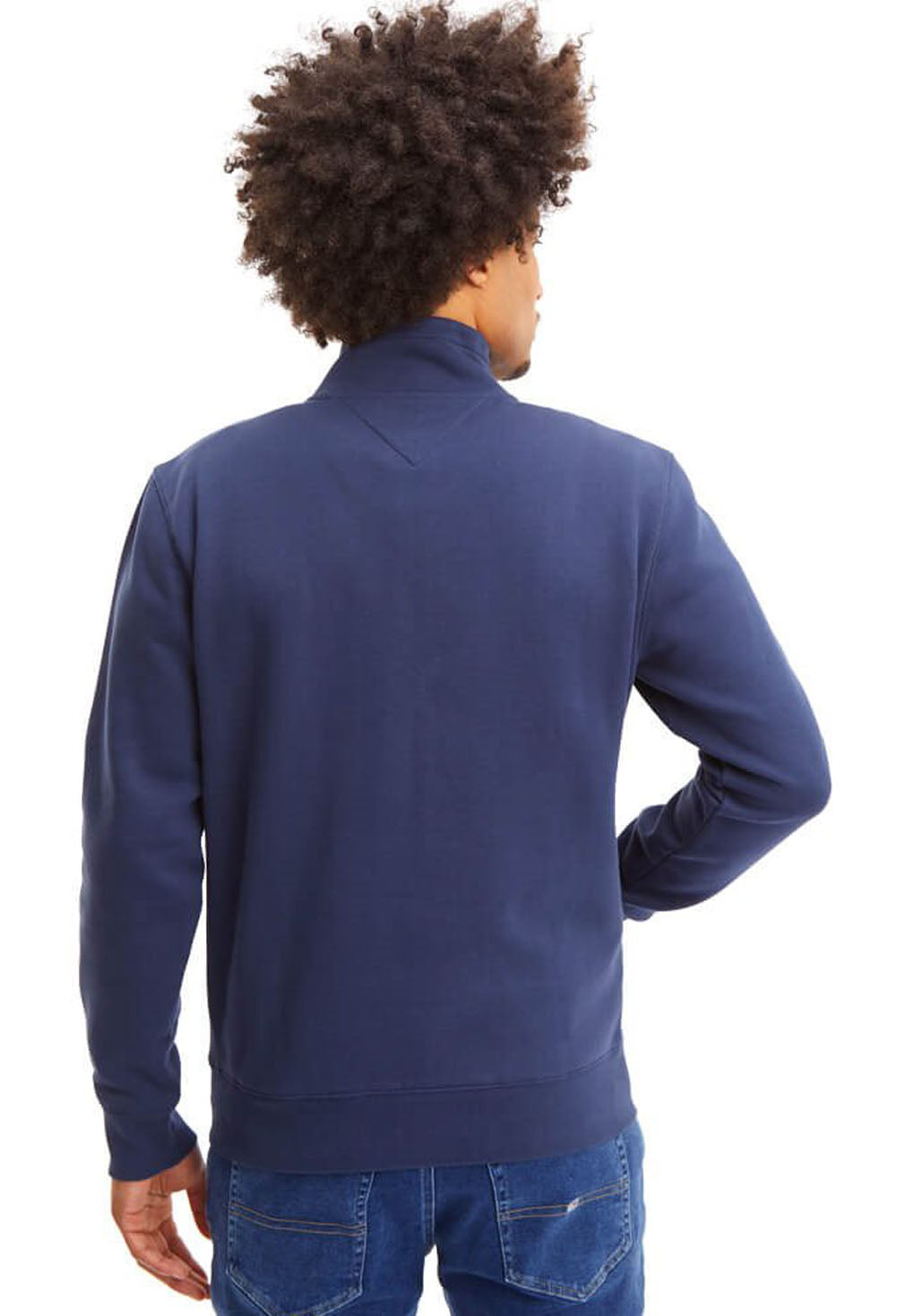 Tommy Jeans TJM Flag Patch Half Zip Sweatshirt Online salg