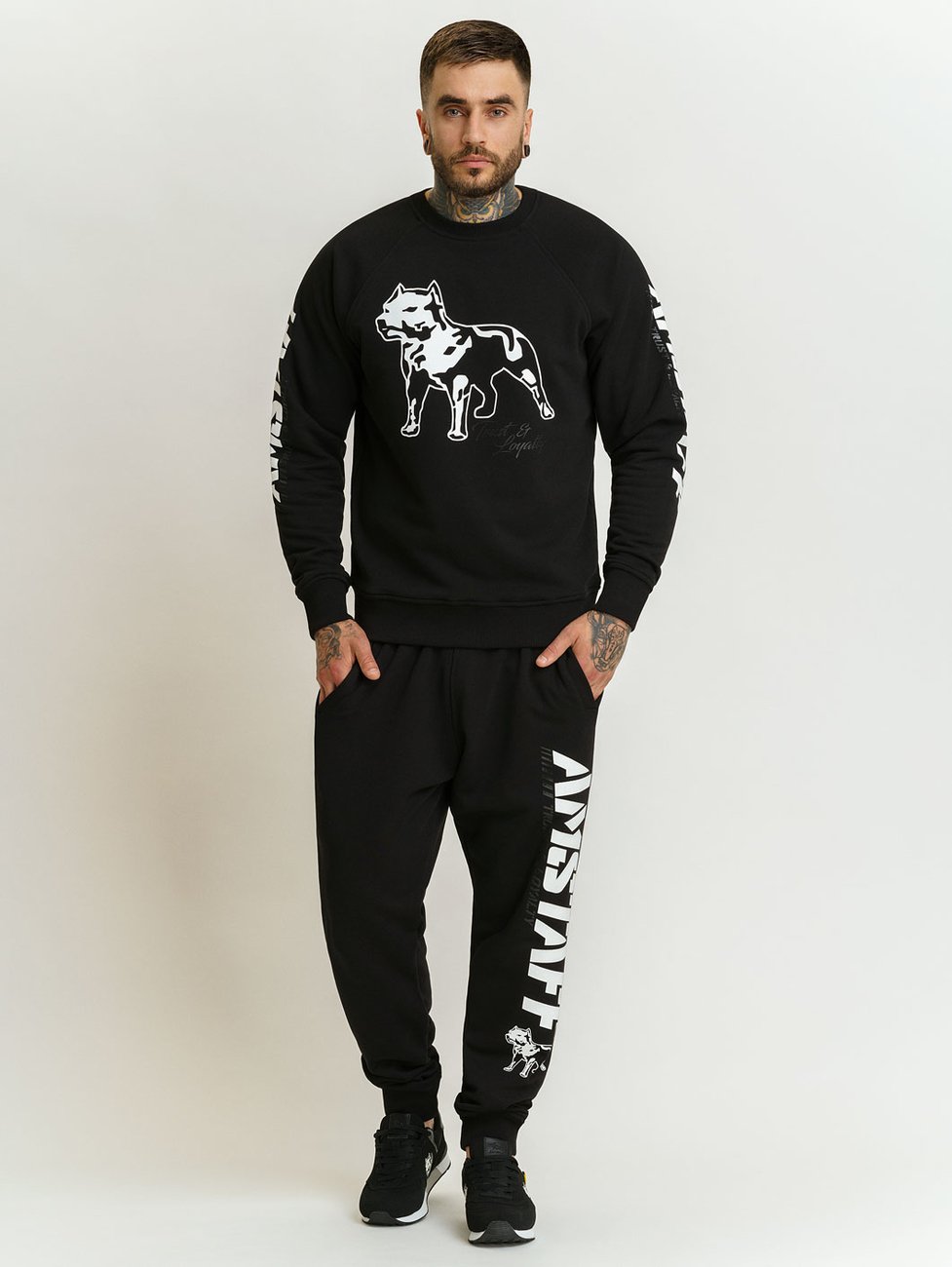 Amstaff Logo 2.0 Sweatpants - Black/White