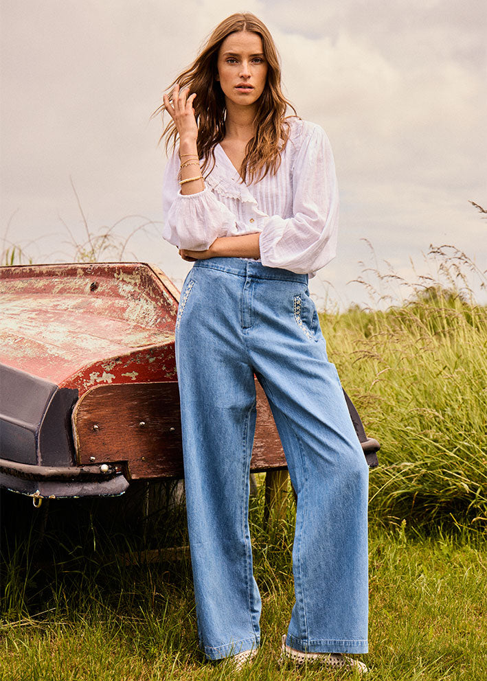 Atelier Rêve Tawny Jeans - Light Blue Denim
