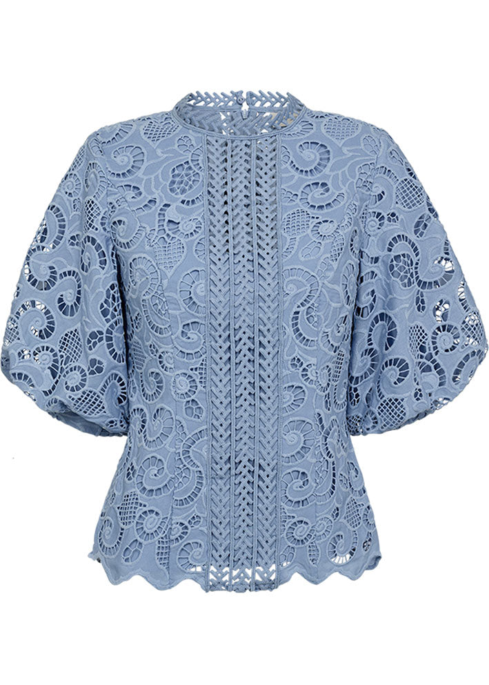 Copenhagen Muse Lanly Blonde Bluse - Forever Blue