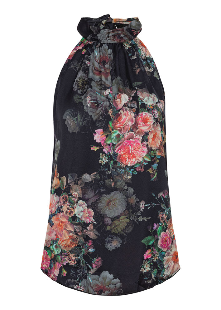 Karmamia Eloise Top - Daisy Noir Tea Rose Online salg