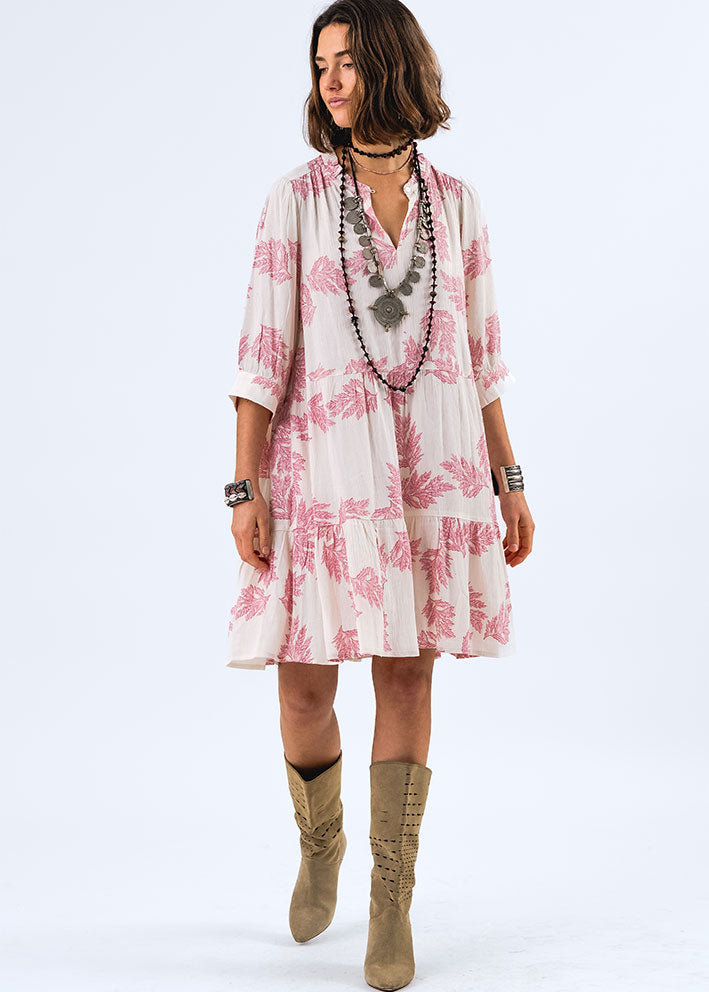 Lollys Laundry Sabine Short Dress - Pink