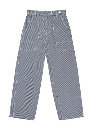 Munthe Fancie Bukser - Navy Stripe