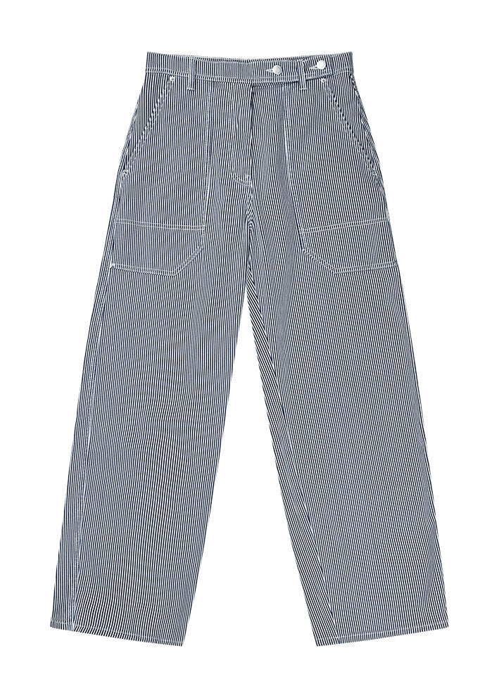 Munthe Fancie Bukser - Navy Stripe