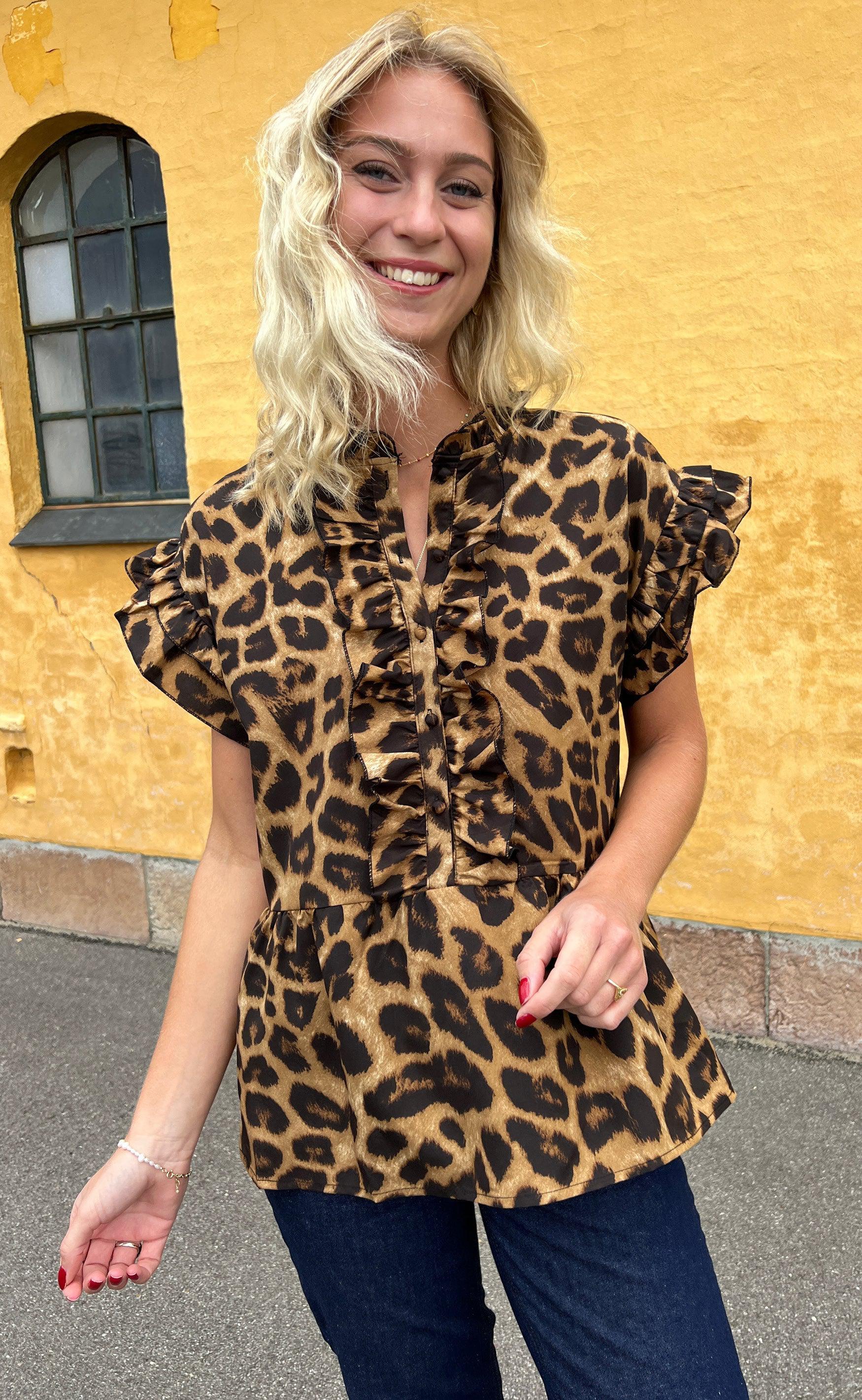 Say INA Copenhagen Top - Freya - Leopard