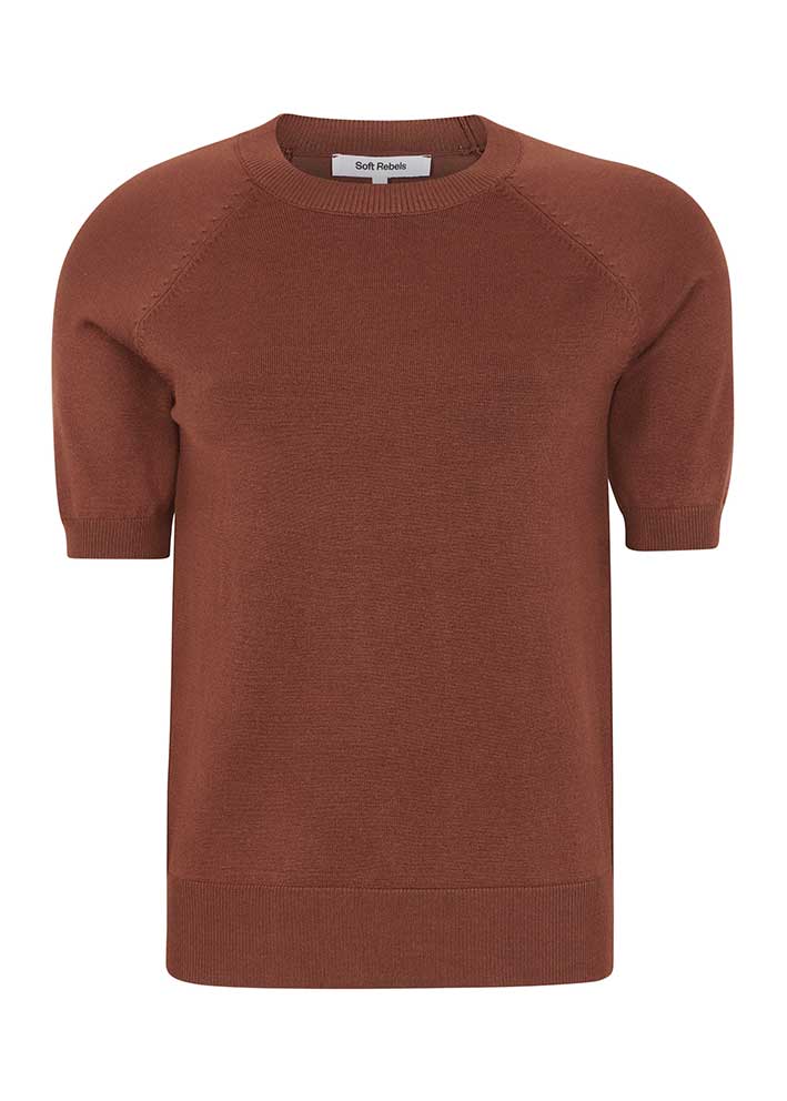 Soft Rebels Marla SS O-neck SR320-200 Brandy Brown