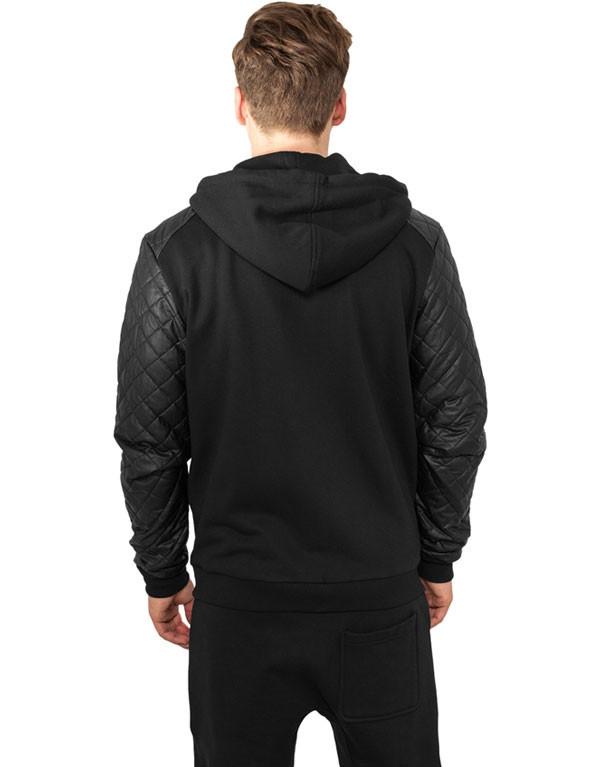 Urban Classics Leather Sleeve Hoody