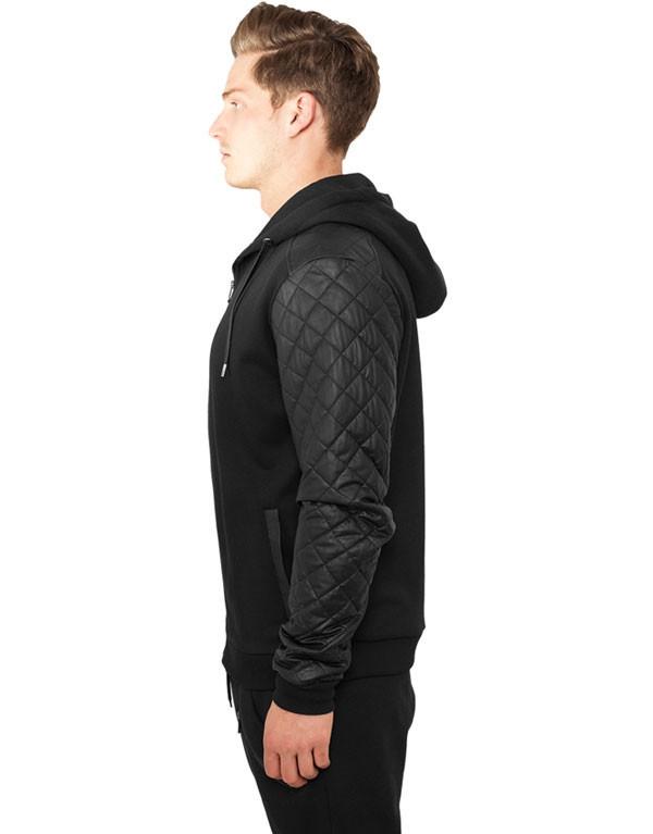 Urban Classics Leather Sleeve Hoody