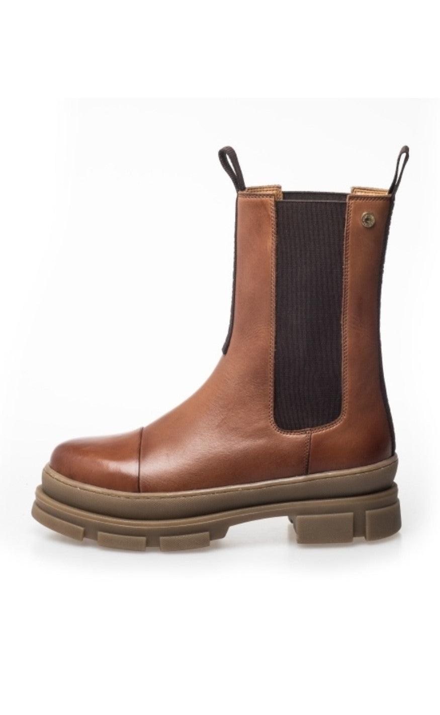 Copenhagen Shoes Støvle - You And Me Mid - Cognac Online salg