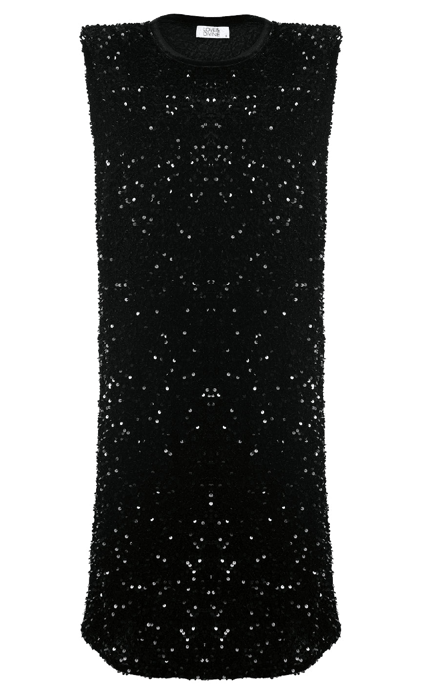 Love & Divine Kjole - Love901 - Black Sequin