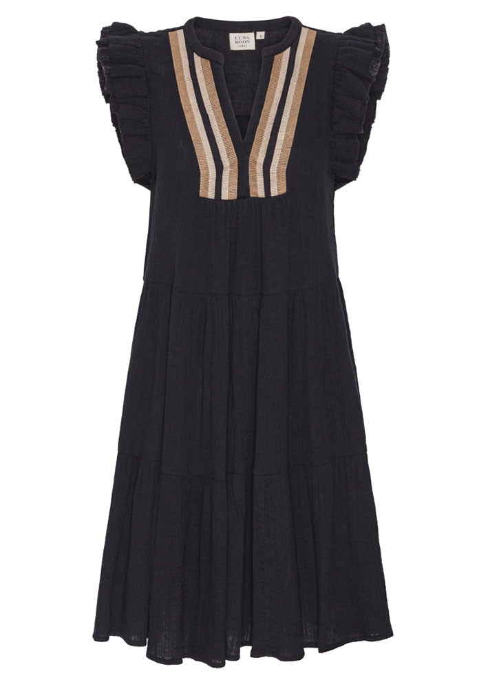Luna Moon Amalfi Sleeveless Dress - Black