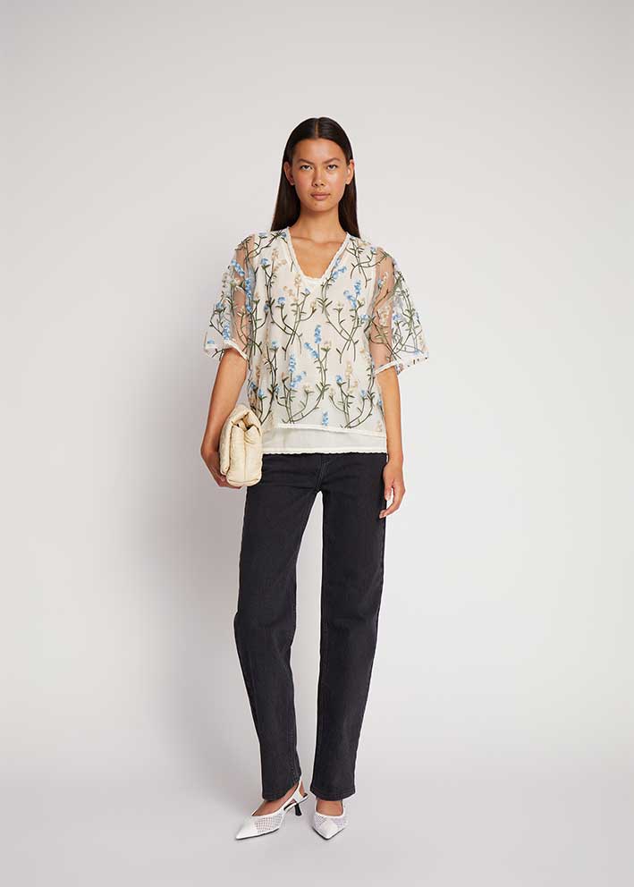 Munthe Ulfin Bluse - White Levere