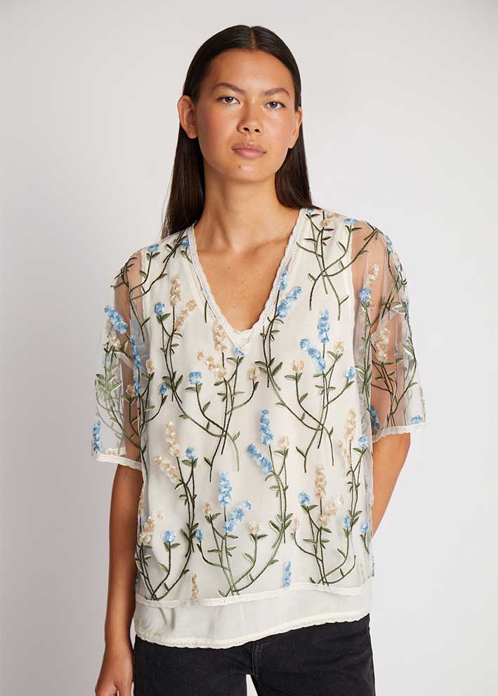 Munthe Ulfin Bluse - White Levere