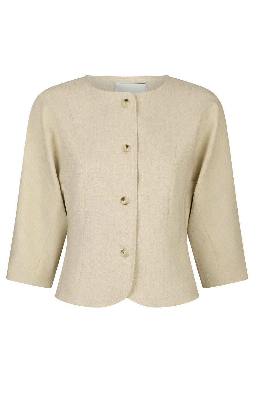 Neo Noir Jakke - Mesto - Beige Melange