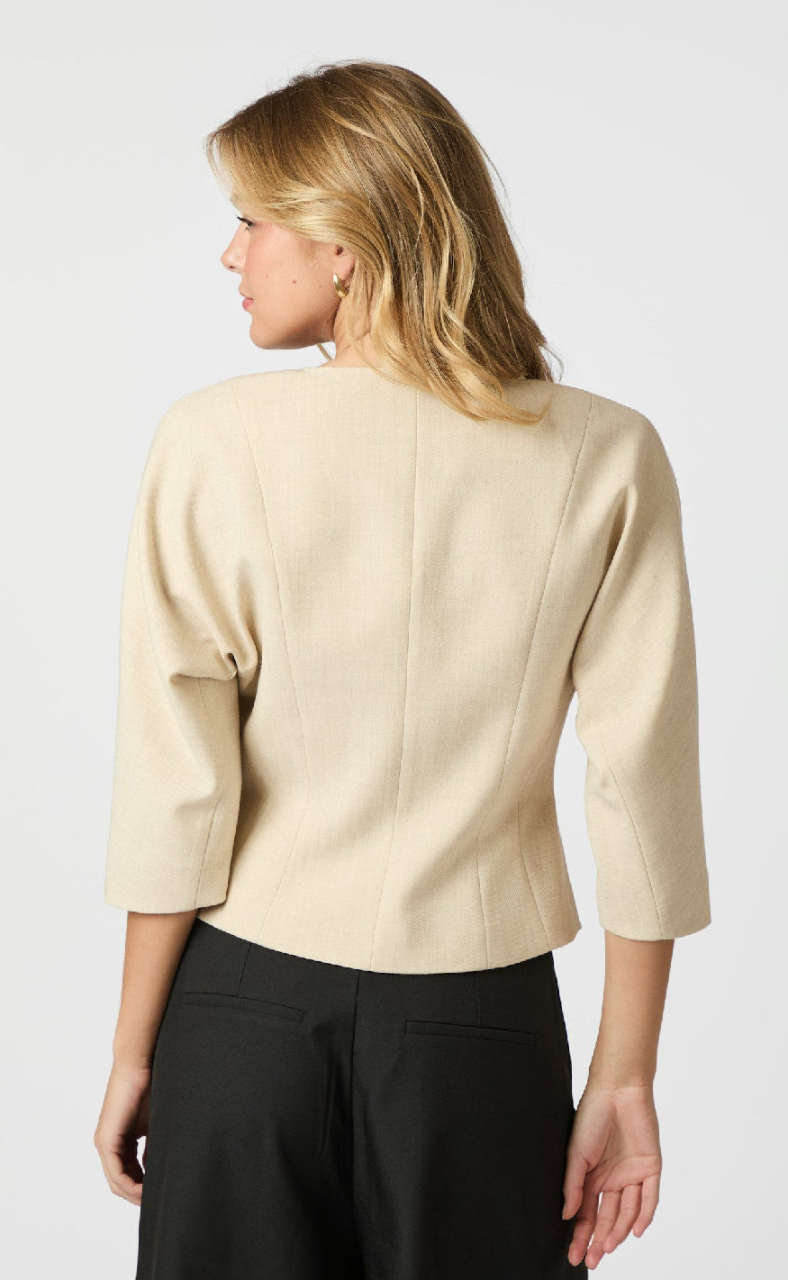 Neo Noir Jakke - Mesto - Beige Melange