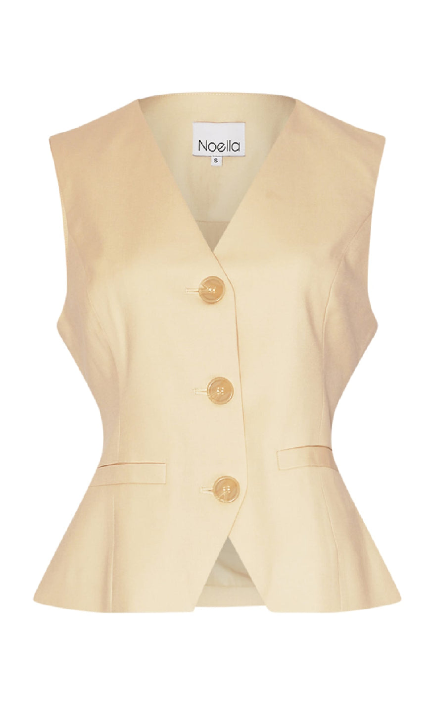 Noella Vest - Kasaundra - Butter