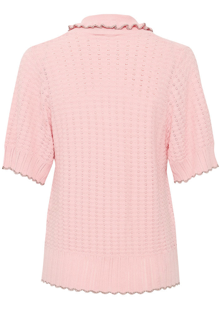 Atelier Rêve Fantino Strik Skjorte - Silver Pink