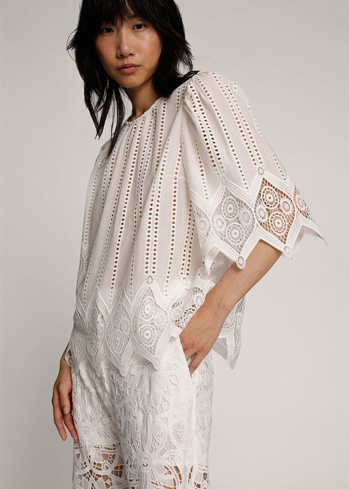 Munthe Kifu Bluse - White Online nu