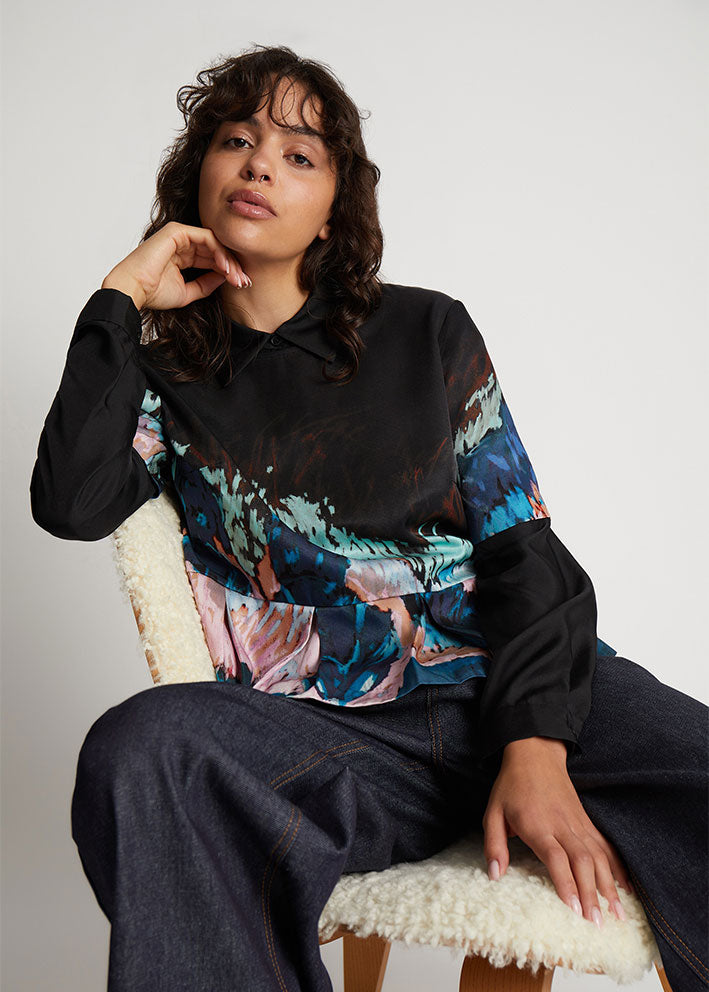 Munthe Solus Bluse - Black Online salg