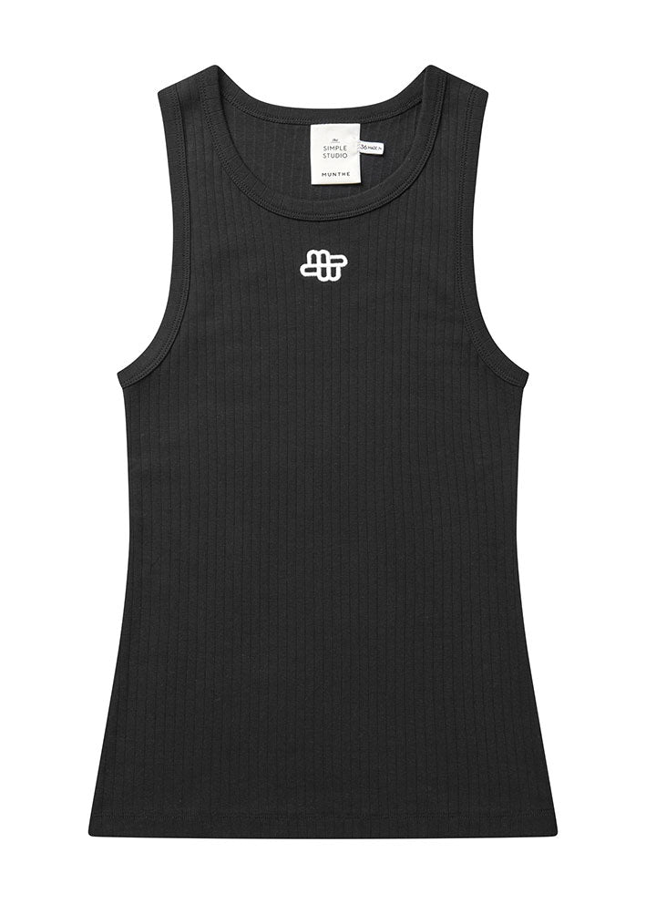 Munthe Tezza Top - Black Online Hot Salg