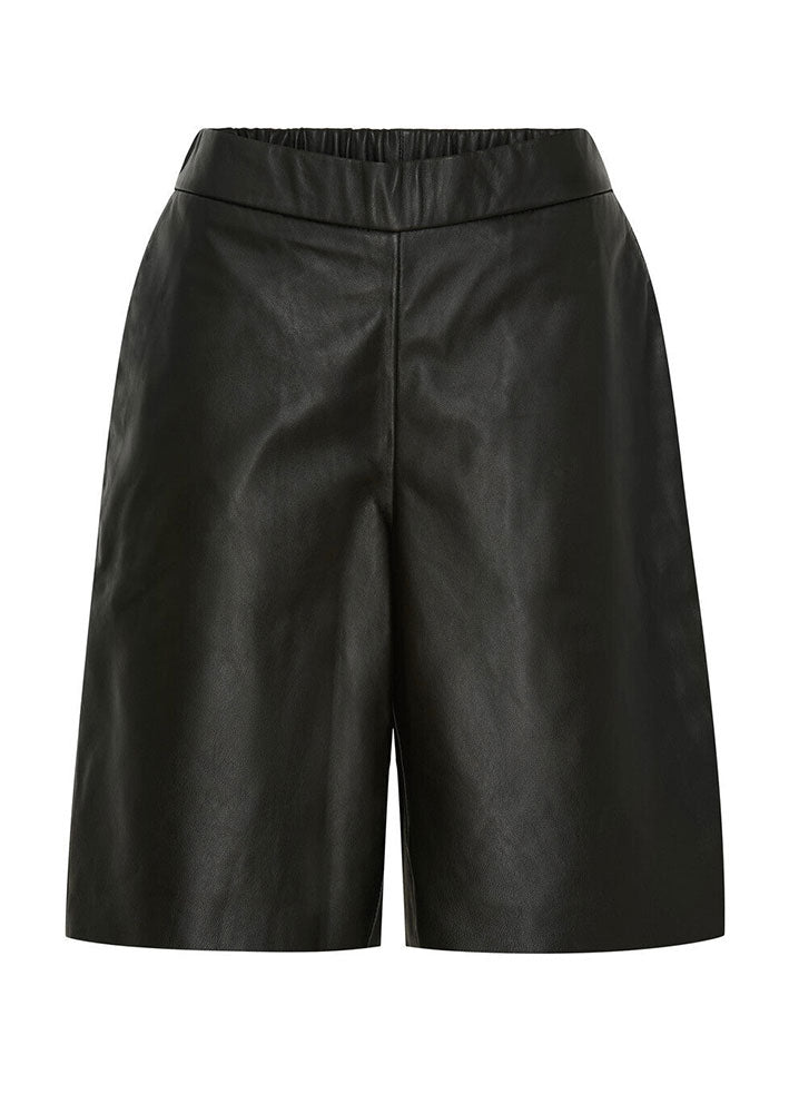 Notyz Leather Shorts 11391 Skindshorts - Black