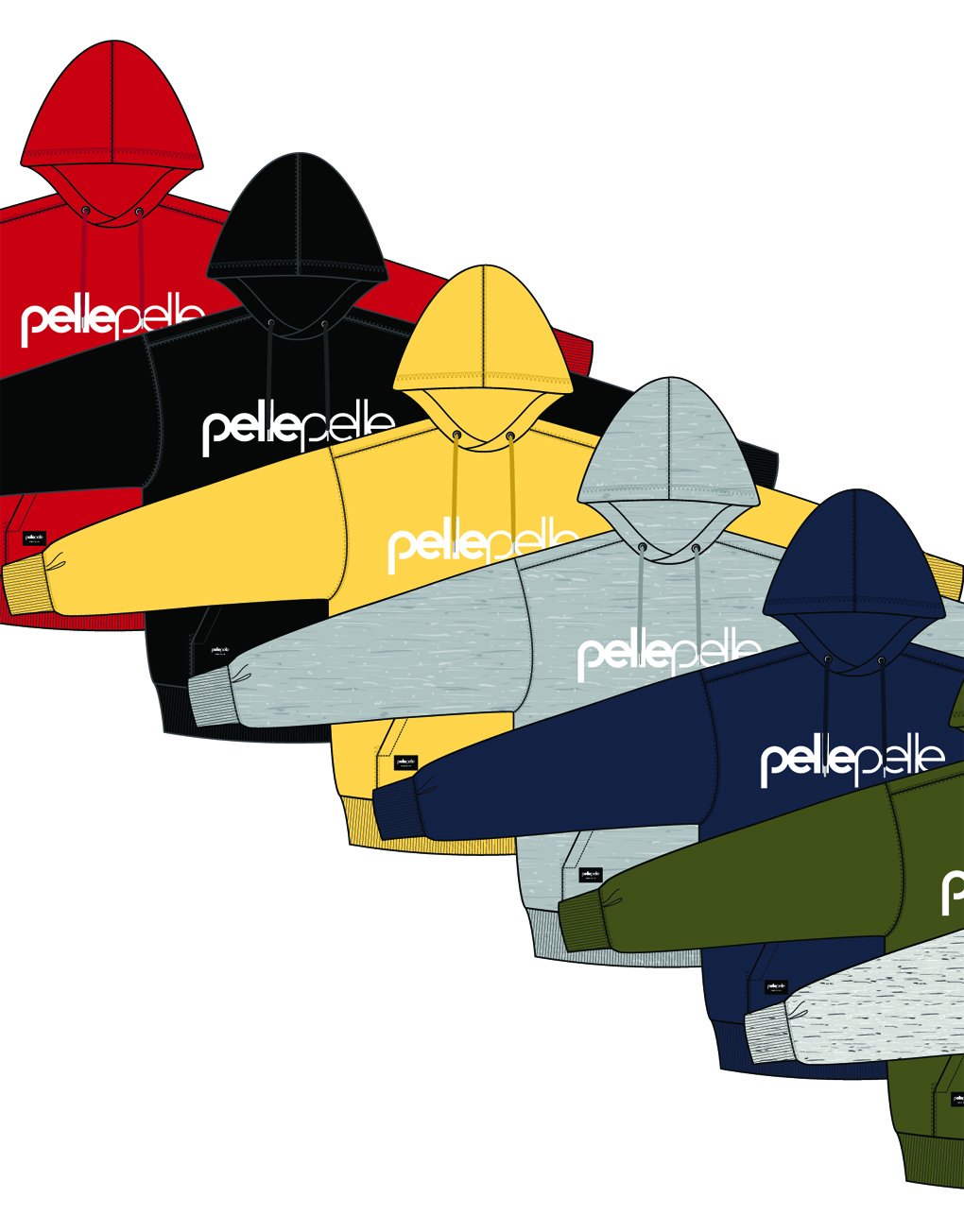 Pelle Pelle Back 2 the basics Hoody