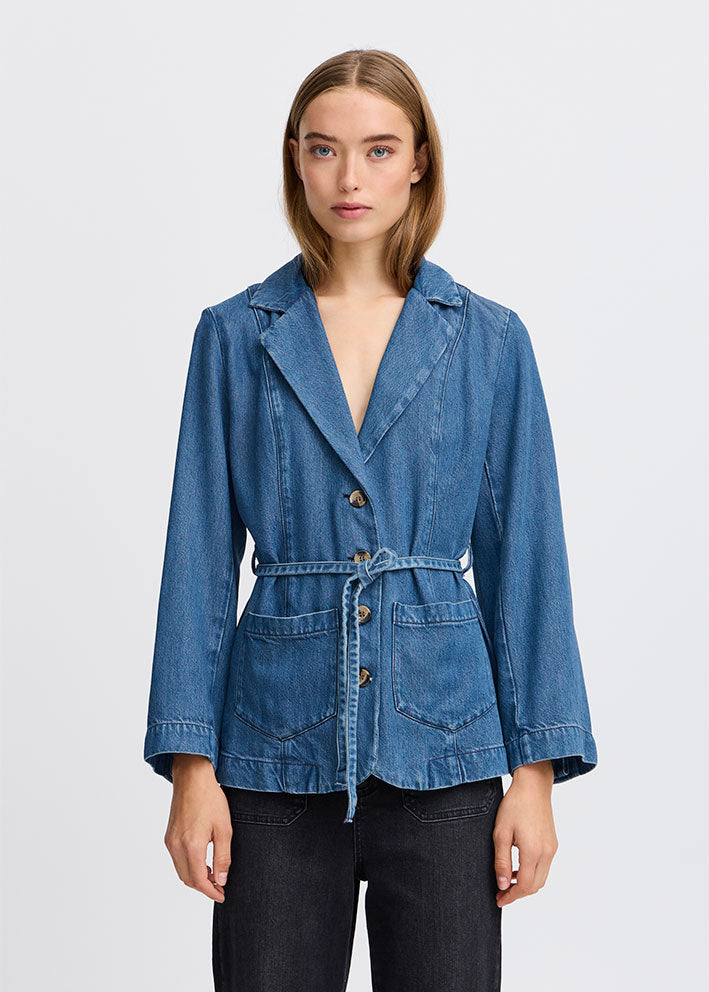 Atelier Rêve Risle Blazer - Medium blue denim