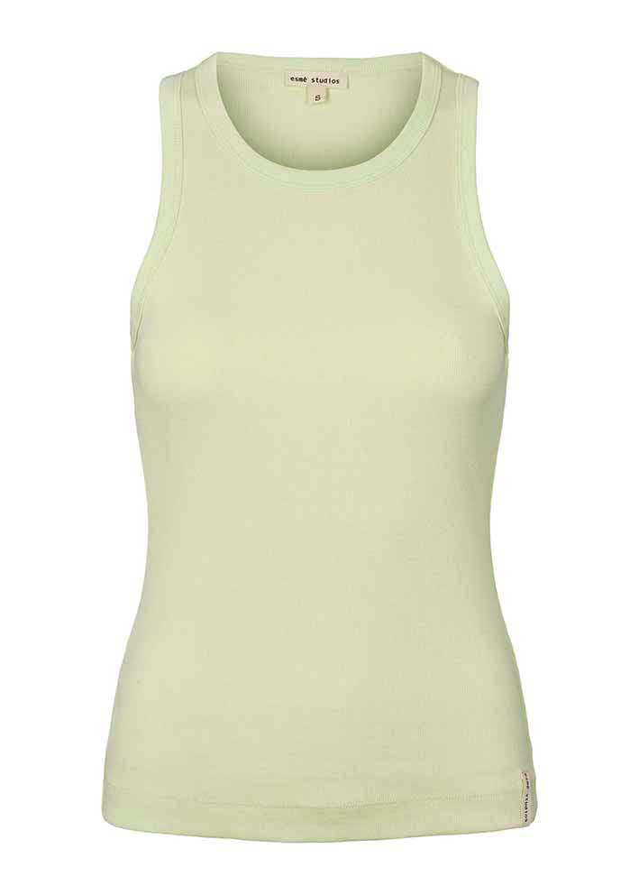 Esmé Studios Blossom Racerback Tanktop - Lime Cream