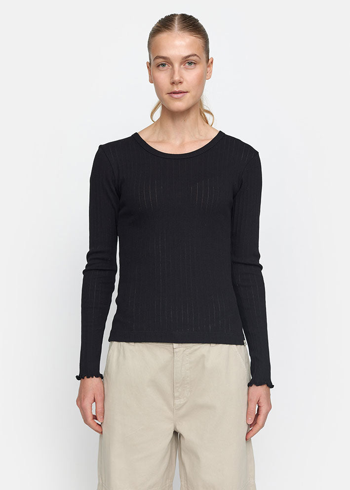 Esmé Studios Ella LS Top ES124-301 Black