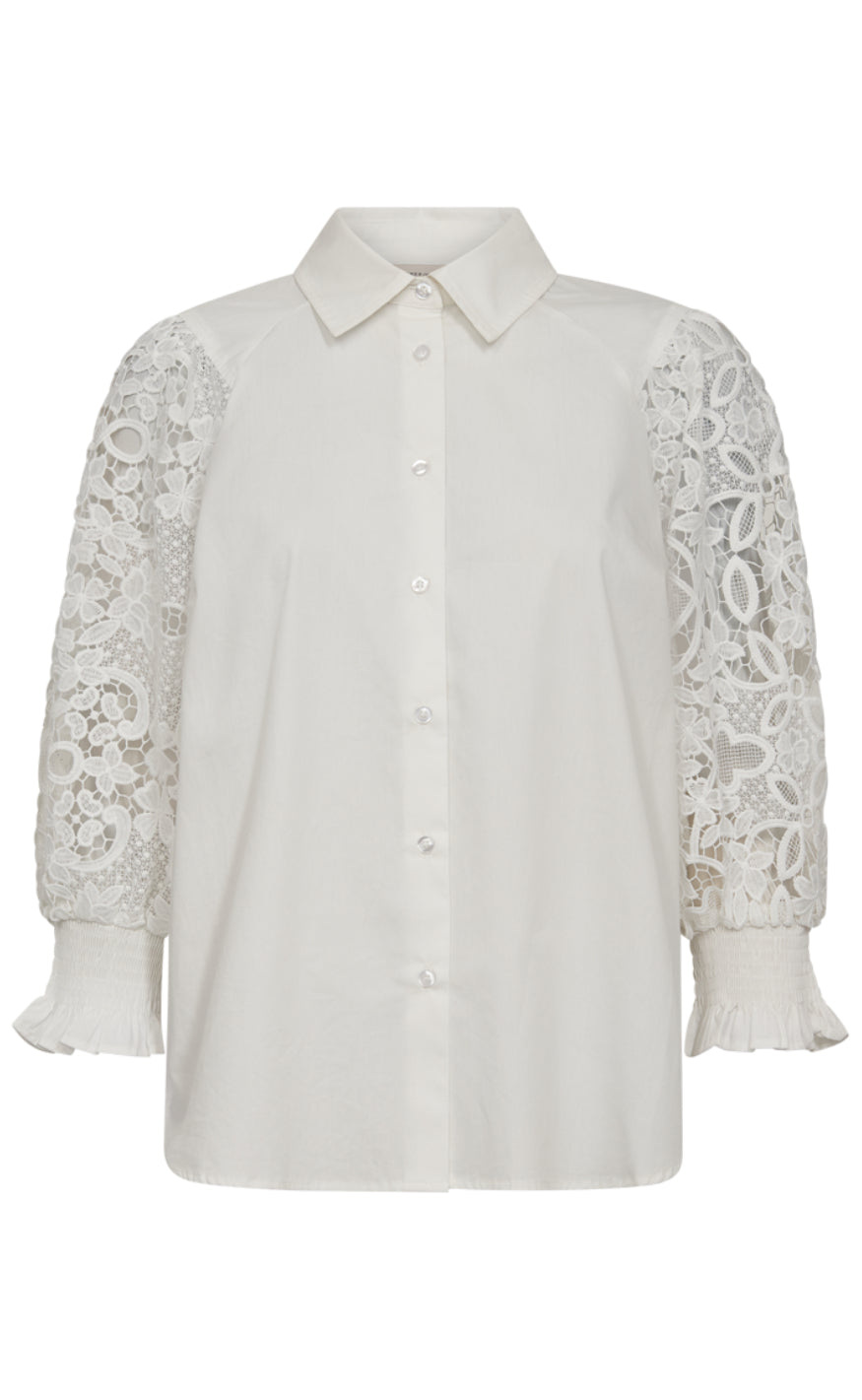 Freequent Skjorte - Silva - Star Off-white