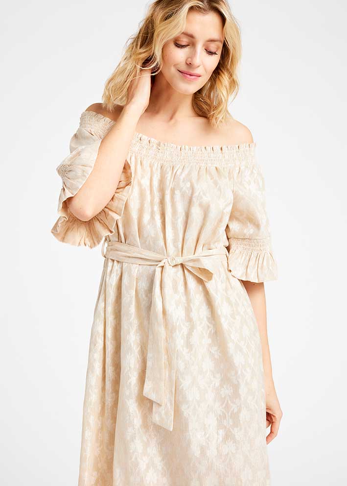 Gustav Amalia short dress 57501 Kjole - Cream
