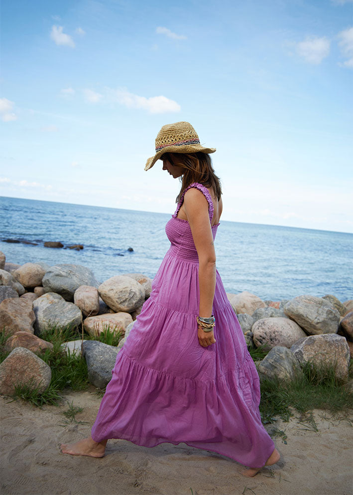 Lollys Laundry Nuda Maxi Kjole - Lilac