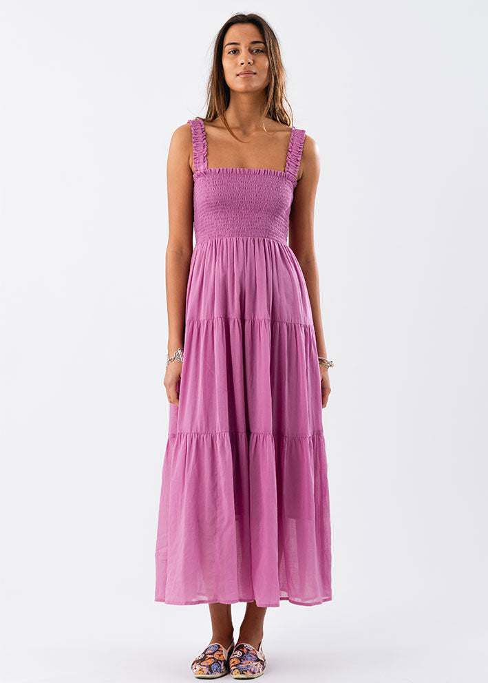 Lollys Laundry Nuda Maxi Kjole - Lilac