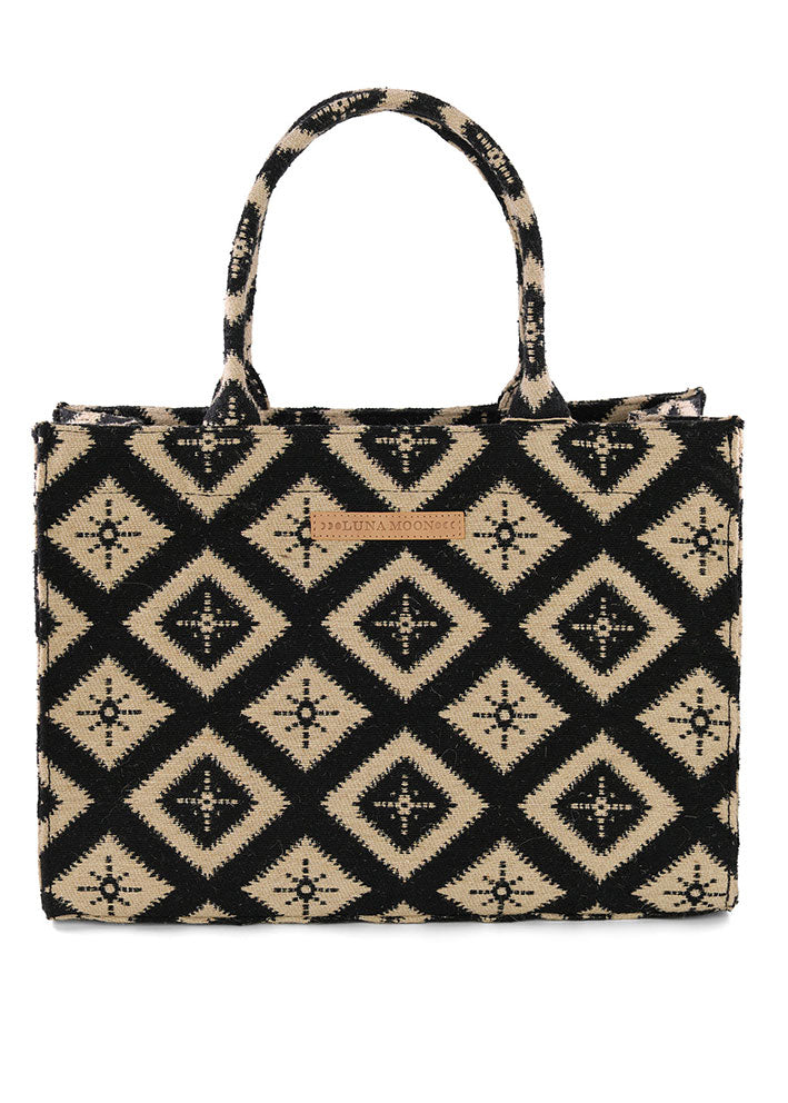 Luna Moon Rue Rivoli Big Tote - Black Online salg