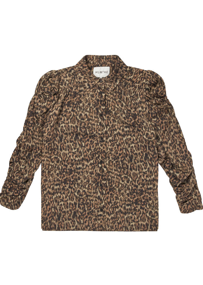 Munthe Tiella Bluse - Brown Leo