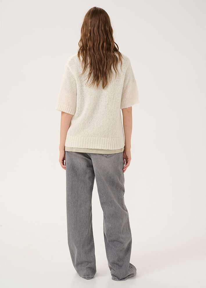 My Essential Wardrobe Lingo Polo Blouse - Snow White