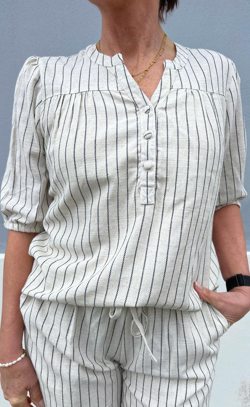 Say INA Copenhagen Top - Alba - Off White