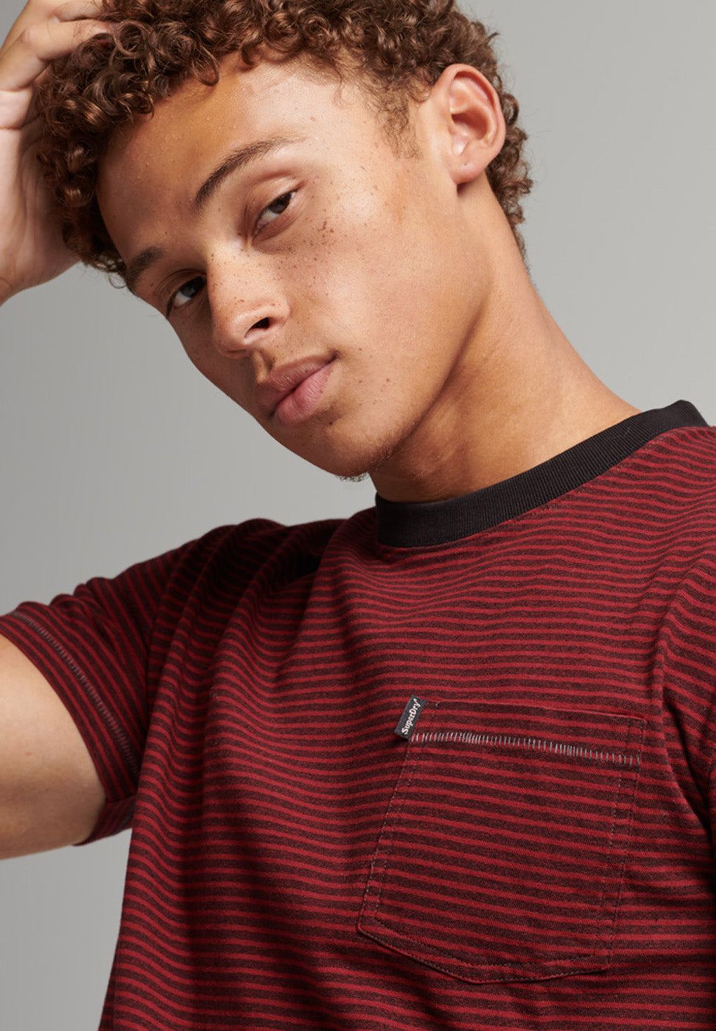 Superdry Organic Cotton Stripe Pocket T-Shirt